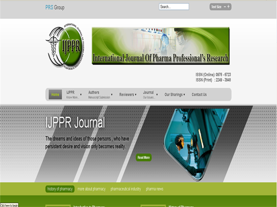 Websites: IJPPR Journal